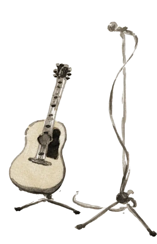 スタンドのギター